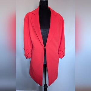 Women's Red Blazer Coat